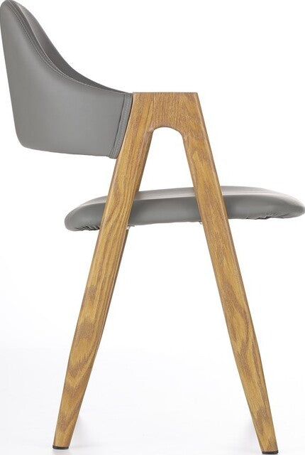 Kitchen Chair K247 | size: Width: 51cm, Height: 80cm, Depth: 57cm | color: Gray | image: 4 | variant: 1003099