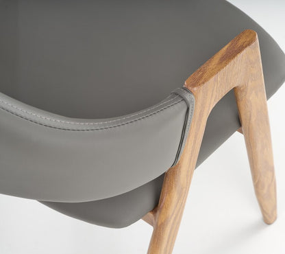 Kitchen Chair K247 | size: Width: 51cm, Height: 80cm, Depth: 57cm | color: Gray | image: 5 | variant: 1003099