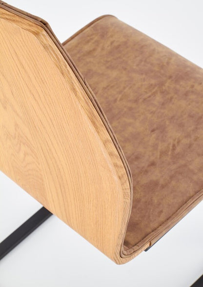 Kitchen Chair K265 | size: Width: 43cm, Height: 94cm, Depth: 58cm | color: Brown | image: 5 | variant: 1011489