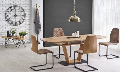 Kitchen Chair K265 | size: Width: 43cm, Height: 94cm, Depth: 58cm | color: Brown | image: 7 | variant: 1011489