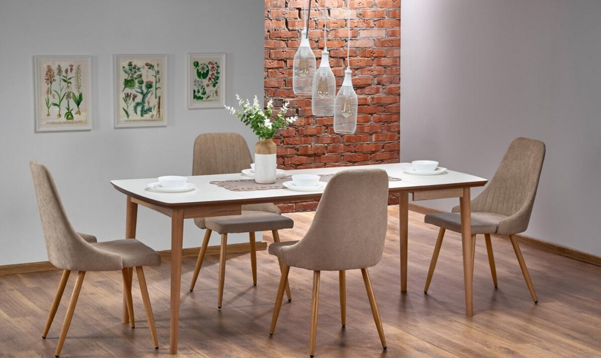 Kitchen Chair K285 | size: Width: 56cm, Height: 85cm, Depth: 49cm | color: Beige | image: 2 | variant: 1003107