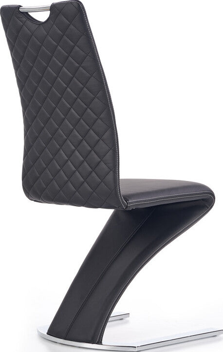 Kitchen Chair K291 | size: Width: 45cm, Height: 101cm, Depth: 63cm | color: Black | image: 5 | variant: 1003116