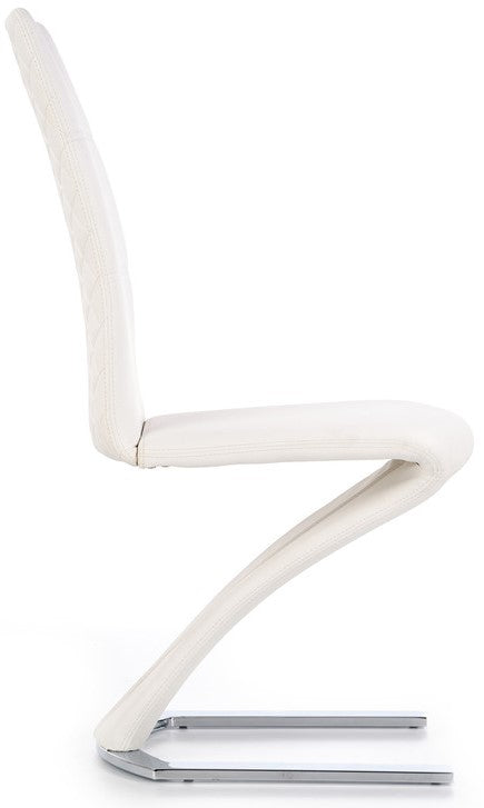 Kitchen Chair K291 | size: Width: 45cm, Height: 101cm, Depth: 63cm | color: White | image: 2 | variant: 1003115
