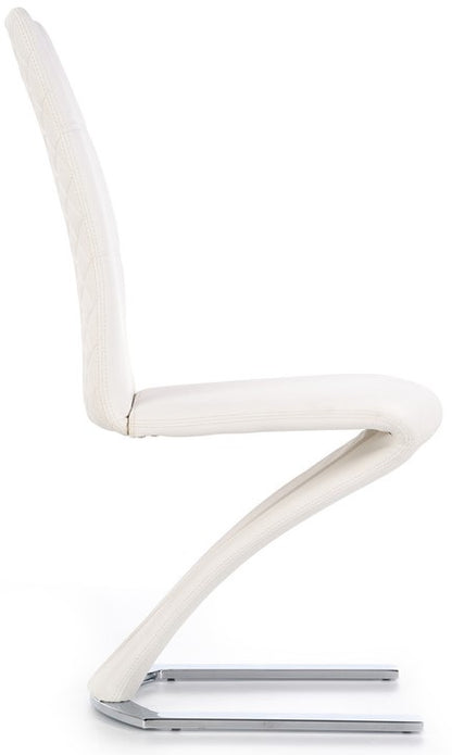Kitchen Chair K291 | size: Width: 45cm, Height: 101cm, Depth: 63cm | color: White | image: 2 | variant: 1003115