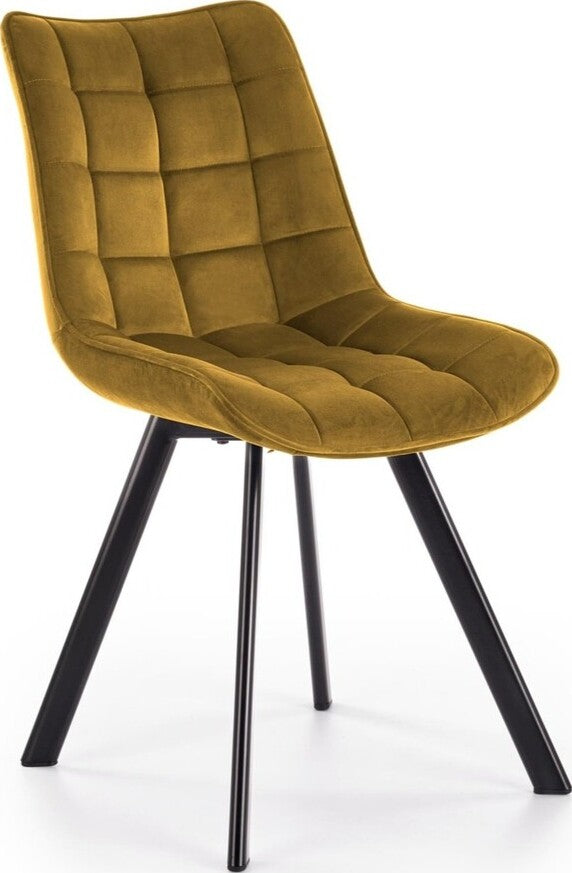 Kitchen Chair K332 | size: Width: 46cm, Height: 84cm, Depth: 61cm | color: Yellow | image: 1 | variant: 1003149