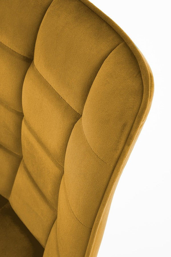 Kitchen Chair K332 | size: Width: 46cm, Height: 84cm, Depth: 61cm | color: Yellow | image: 3 | variant: 1003149