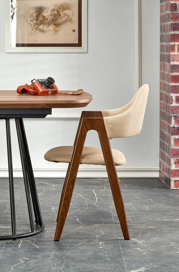 Kitchen Chair K344 1 | size: Width: 51cm, Height: 82cm, Depth: 57cm | color: Beige | image: 4 | variant: 1012935