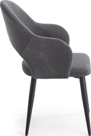 Kitchen Chair K364 | size: Width: 55cm, Height: 88cm, Depth: 55cm | color: Gray | image: 2 | variant: 1003166