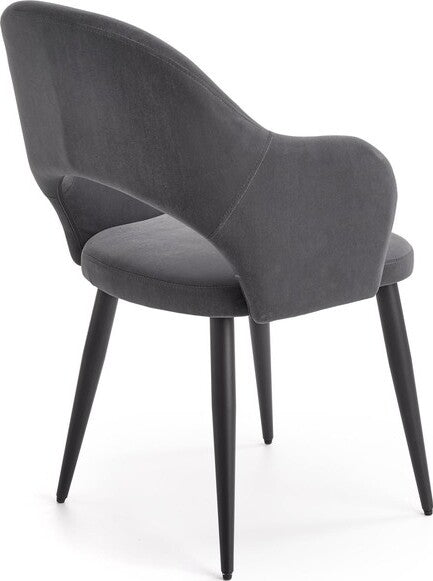 Kitchen Chair K364 | size: Width: 55cm, Height: 88cm, Depth: 55cm | color: Gray | image: 3 | variant: 1003166