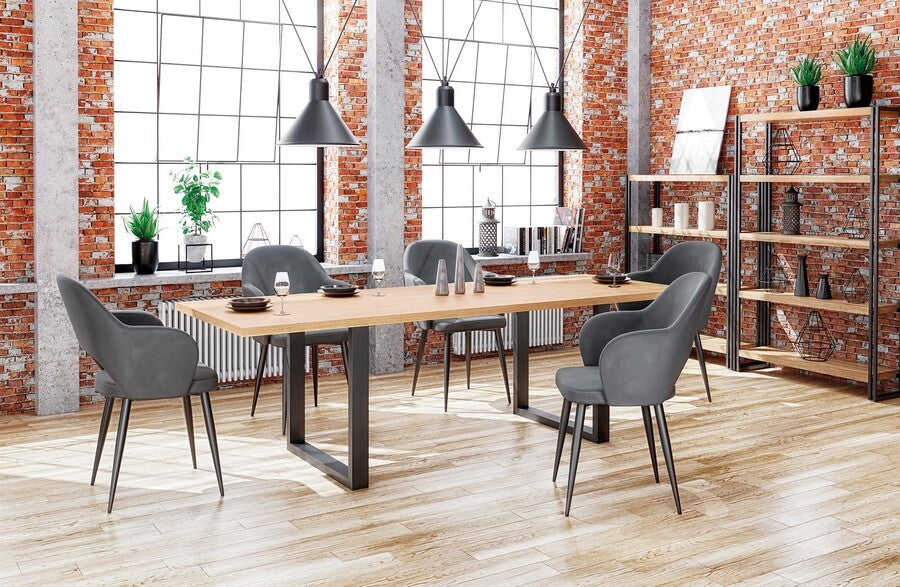 Kitchen Chair K364 | size: Width: 55cm, Height: 88cm, Depth: 55cm | color: Gray | image: 7 | variant: 1003166