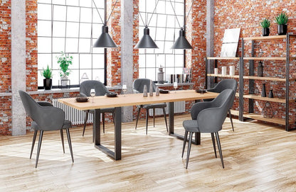 Kitchen Chair K364 | size: Width: 55cm, Height: 88cm, Depth: 55cm | color: Gray | image: 7 | variant: 1003166