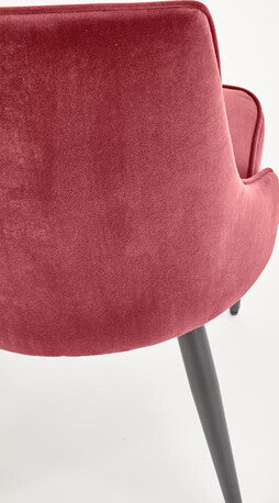 Kitchen Chair K365 | size: Width: 52cm, Height: 90cm, Depth: 57cm | color: Red | image: 3 | variant: 1003171