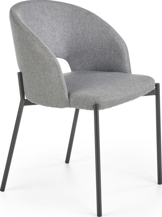 Kitchen Chair K373 | size: Width: 51cm, Height: 77cm, Depth: 57cm | color: Gray | image: 1 | variant: 1003179