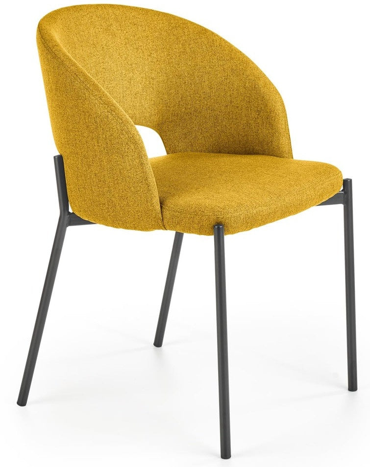 Kitchen Chair K373 | size: Width: 51cm, Height: 77cm, Depth: 57cm | color: Yellow | image: 0 | variant: 1003180