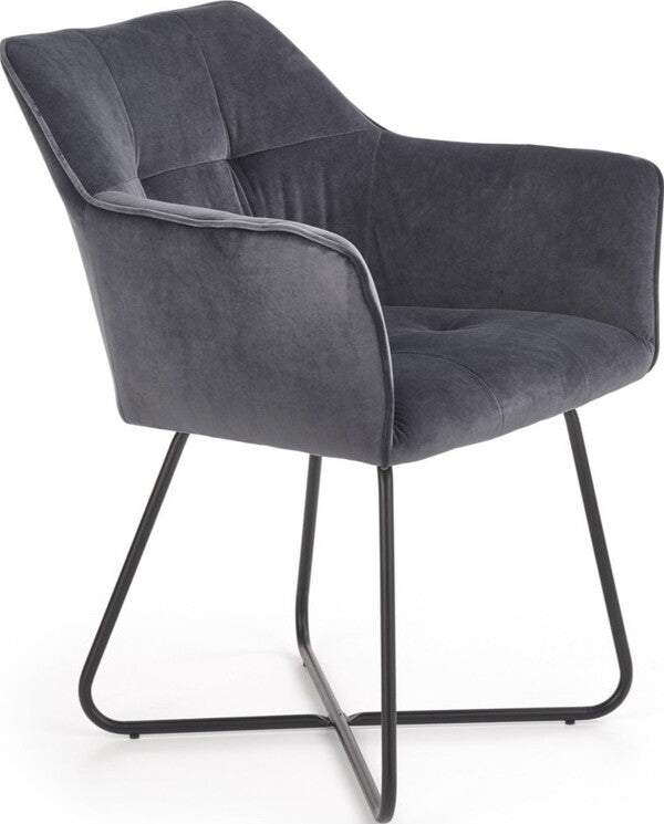 Kitchen Chair K377 | size: Width: 60cm, Height: 81cm, Depth: 62cm | color: Gray | image: 1 | variant: 1003183