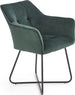 Kitchen Chair K377 | size: Width: 60cm, Height: 81cm, Depth: 62cm | color: Green | image: 1 | variant: 1003184