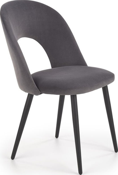 Kitchen Chair K384 | size: Width: 54cm, Height: 84cm, Depth: 57cm | color: Gray | image: 1 | variant: 1003193