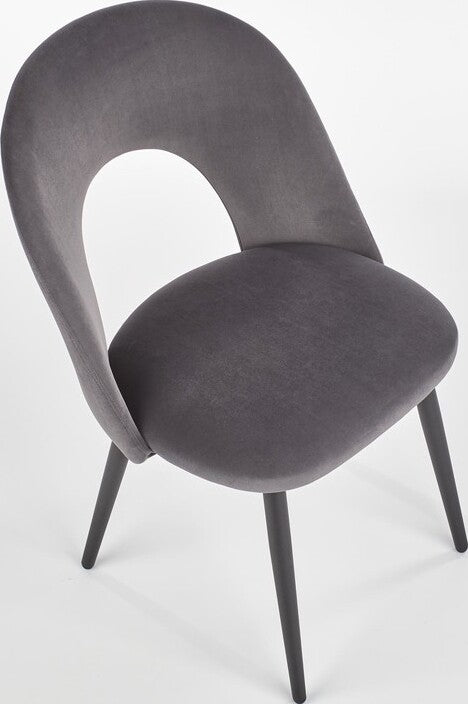 Kitchen Chair K384 | size: Width: 54cm, Height: 84cm, Depth: 57cm | color: Gray | image: 6 | variant: 1003193