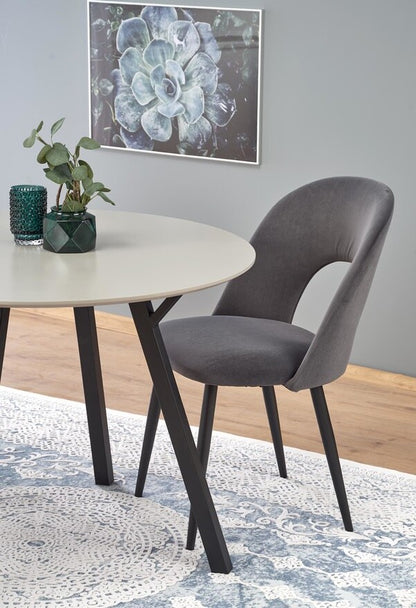 Kitchen Chair K384 | size: Width: 54cm, Height: 84cm, Depth: 57cm | color: Gray | image: 8 | variant: 1003193