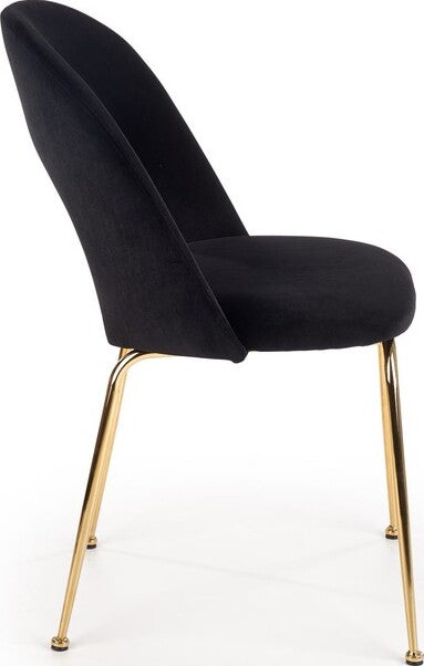 Kitchen Chair K385 | size: Width: 54cm, Height: 88cm, Depth: 59cm | color: Black | image: 3 | variant: 1003197