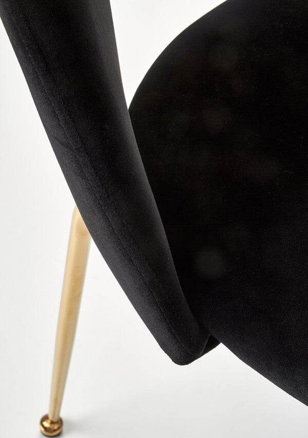 Kitchen Chair K385 | size: Width: 54cm, Height: 88cm, Depth: 59cm | color: Black | image: 5 | variant: 1003197