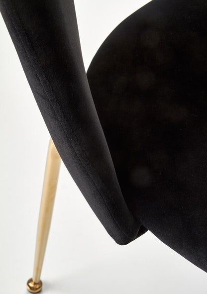 Kitchen Chair K385 | size: Width: 54cm, Height: 88cm, Depth: 59cm | color: Black | image: 5 | variant: 1003197