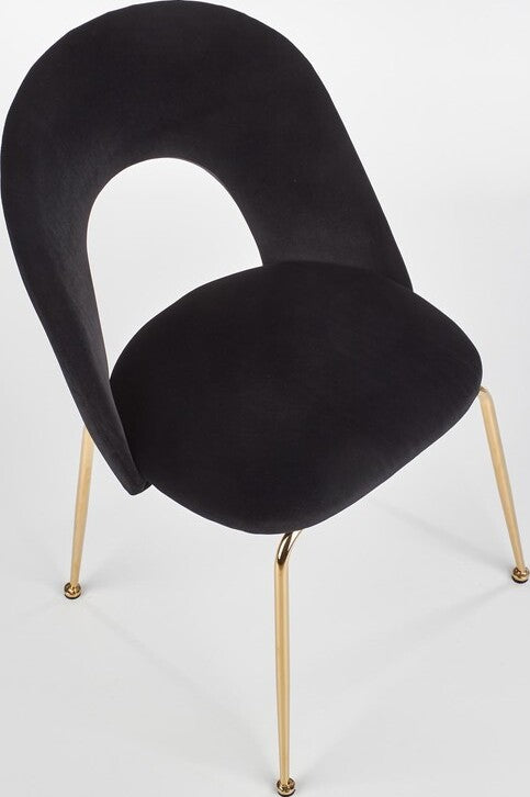 Kitchen Chair K385 | size: Width: 54cm, Height: 88cm, Depth: 59cm | color: Black | image: 6 | variant: 1003197