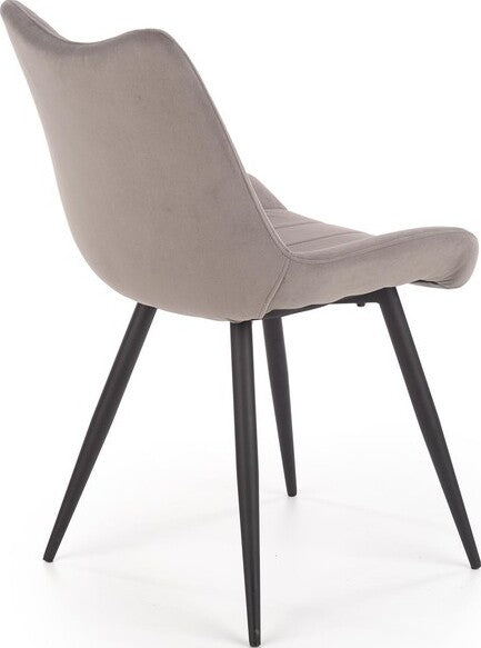 Kitchen Chair K388 | size: Width: 53cm, Height: 87cm, Depth: 61cm | color: Gray | image: 2 | variant: 1003204