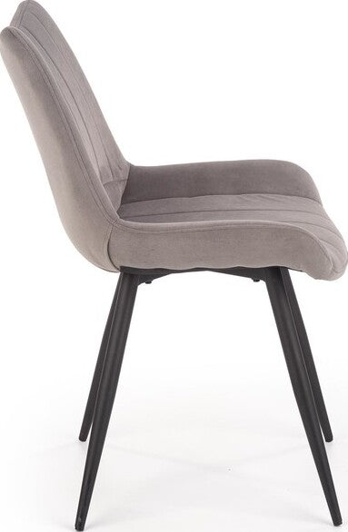 Kitchen Chair K388 | size: Width: 53cm, Height: 87cm, Depth: 61cm | color: Gray | image: 3 | variant: 1003204