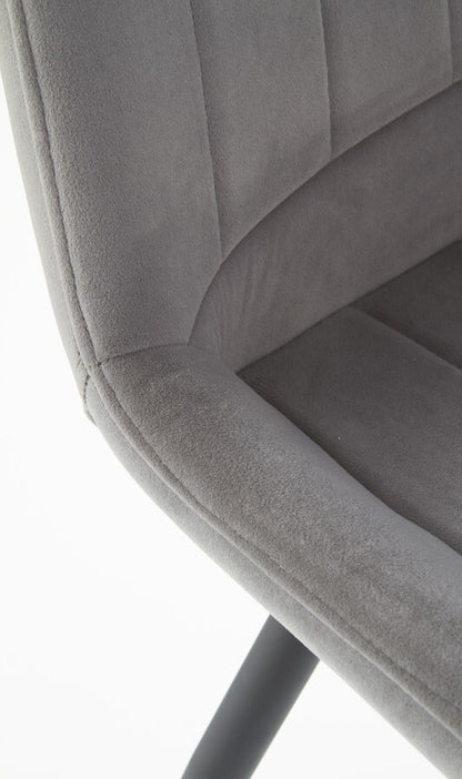 Kitchen Chair K388 | size: Width: 53cm, Height: 87cm, Depth: 61cm | color: Gray | image: 4 | variant: 1003204
