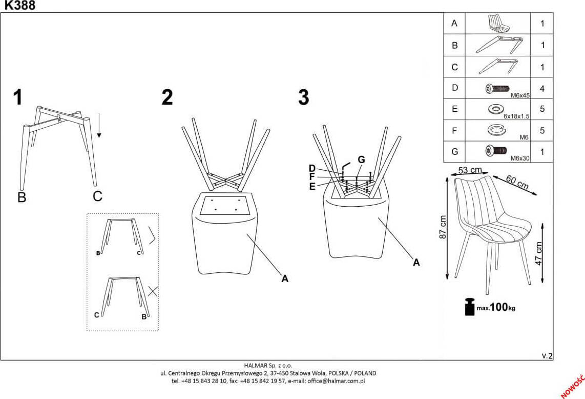 Kitchen Chair K388 | size: Width: 53cm, Height: 87cm, Depth: 61cm | color: Green | image: 9 | variant: 1003205