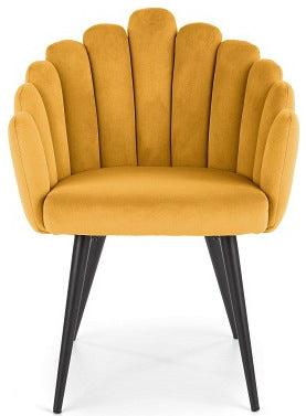Kitchen Chair K410 1 | size: Width: 65cm, Height: 85cm, Depth: 62cm | color: Yellow | image: 2 | variant: 1003929