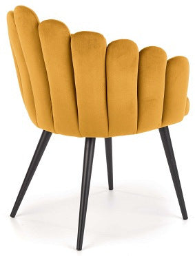 Kitchen Chair K410 1 | size: Width: 65cm, Height: 85cm, Depth: 62cm | color: Yellow | image: 3 | variant: 1003929