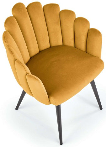 Kitchen Chair K410 1 | size: Width: 65cm, Height: 85cm, Depth: 62cm | color: Yellow | image: 4 | variant: 1003929