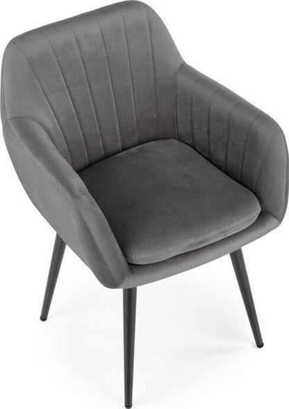 Kitchen Chair K429 | size: Width: 58cm, Height: 80cm, Depth: 53cm | color: Gray | image: 3 | variant: 1003257