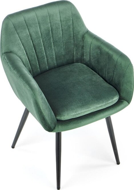 Kitchen Chair K429 | size: Width: 58cm, Height: 80cm, Depth: 53cm | color: Green | image: 3 | variant: 1003258