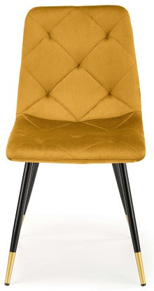Kitchen Chair K438 | size: Width: 45cm, Height: 86cm, Depth: 50cm | color: Yellow | image: 2 | variant: 1003924