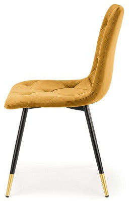 Kitchen Chair K438 | size: Width: 45cm, Height: 86cm, Depth: 50cm | color: Yellow | image: 3 | variant: 1003924