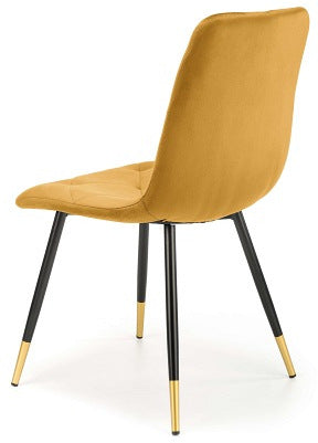 Kitchen Chair K438 | size: Width: 45cm, Height: 86cm, Depth: 50cm | color: Yellow | image: 4 | variant: 1003924