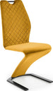 Kitchen Chair K442 | size: Width: 46cm, Height: 102cm, Depth: 61cm | color: Yellow | image: 1 | variant: 1003284