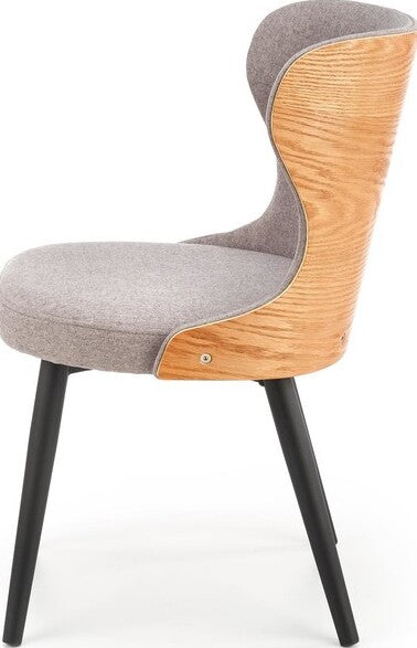Kitchen Chair K452 | size: Width: 53cm, Height: 80cm, Depth: 56cm | color: Gray | image: 4 | variant: 1011979