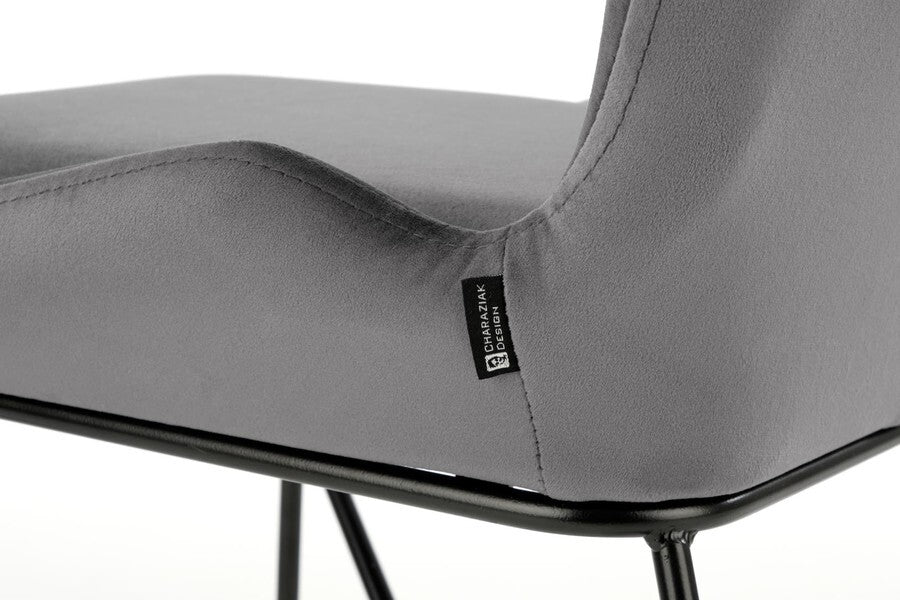 Kitchen Chair K454 | size: Width: 46cm, Height: 83cm, Depth: 55cm | color: Gray | image: 2 | variant: 1003315