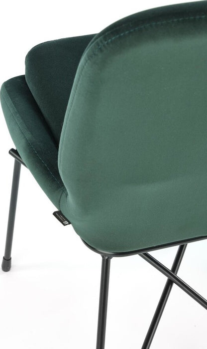 Kitchen Chair K454 | size: Width: 46cm, Height: 83cm, Depth: 55cm | color: Green | image: 2 | variant: 1003316
