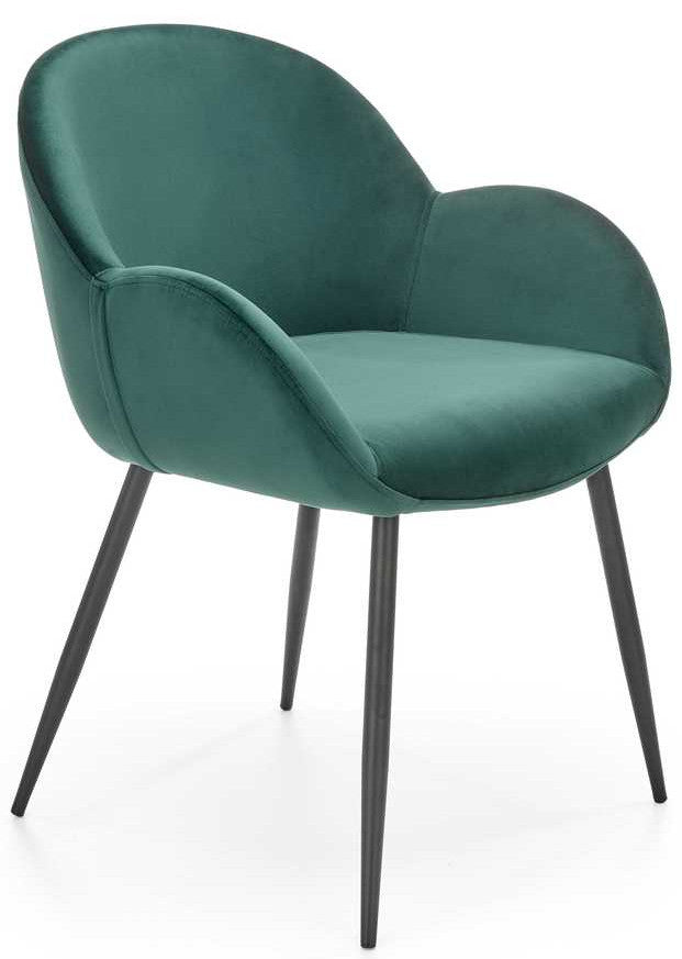 Kitchen Chair K480-C | size: Width: 59cm, Height: 79cm, Depth: 59cm | color: Green | image: 1 | variant: 1016801