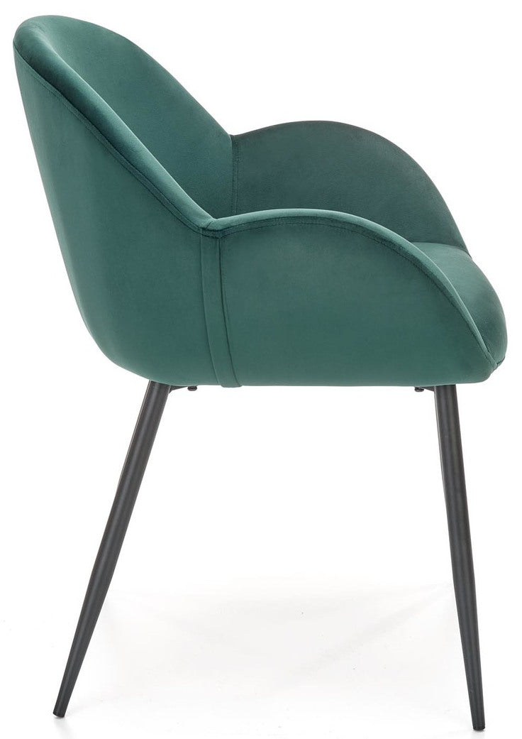 Kitchen Chair K480-C | size: Width: 59cm, Height: 79cm, Depth: 59cm | color: Green | image: 3 | variant: 1016801