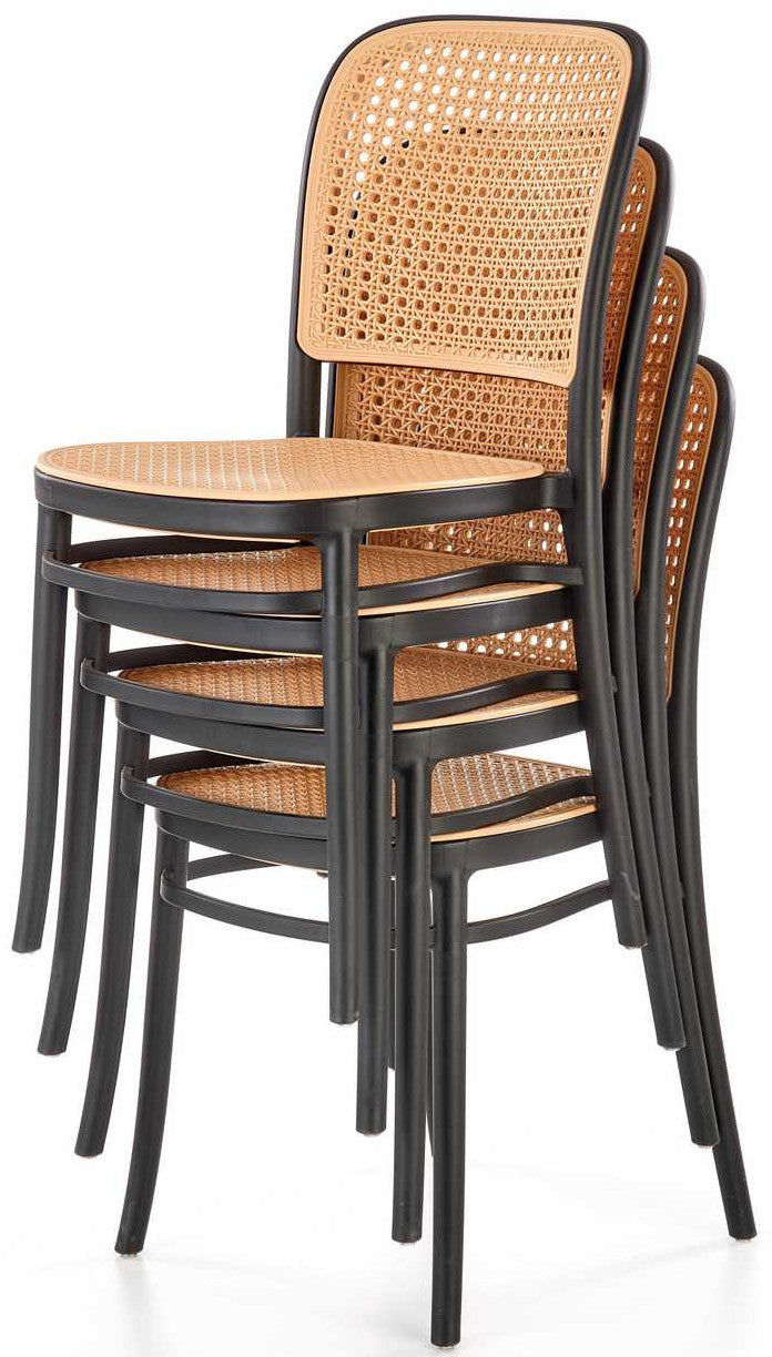 Kitchen Chair K483 | size: Width: 41cm, Height: 86cm, Depth: 52cm | color: Black | image: 4 | variant: 1016792