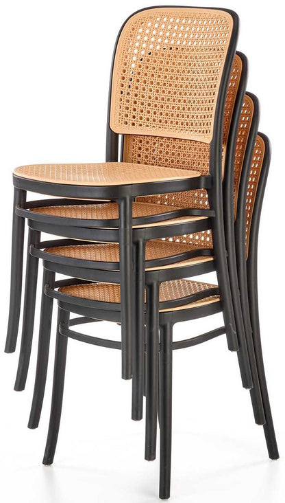 Kitchen Chair K483 | size: Width: 41cm, Height: 86cm, Depth: 52cm | color: Black | image: 4 | variant: 1016792