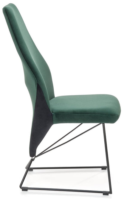 Kitchen Chair K485-C | size: Width: 44cm, Height: 96cm, Depth: 63cm | color: Green | image: 2 | variant: 1016804