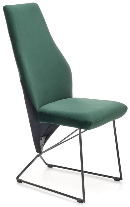 Kitchen Chair K485-C | size: Width: 44cm, Height: 96cm, Depth: 63cm | color: Green | image: 3 | variant: 1016804