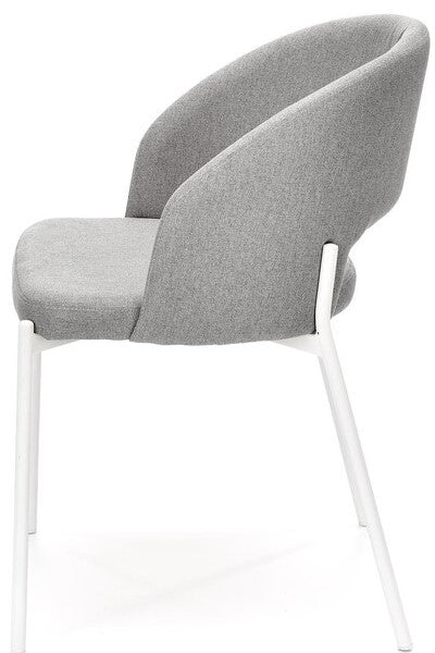 Kitchen Chair K486 | size: Width: 51cm, Height: 77cm, Depth: 57cm | color: Gray | image: 2 | variant: 1003343